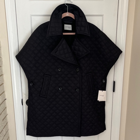 NWT Mayson the Label Quilted Cape Coat - Picture 1 of 4